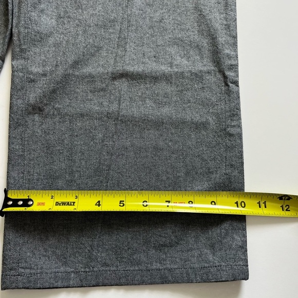 O.N.S. ONS One Nice Shop Cropped Pants Cotton Gray Size Large - Picture 6 of 9